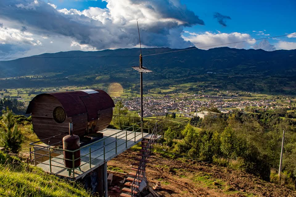 Domo de glamping en Boyacá