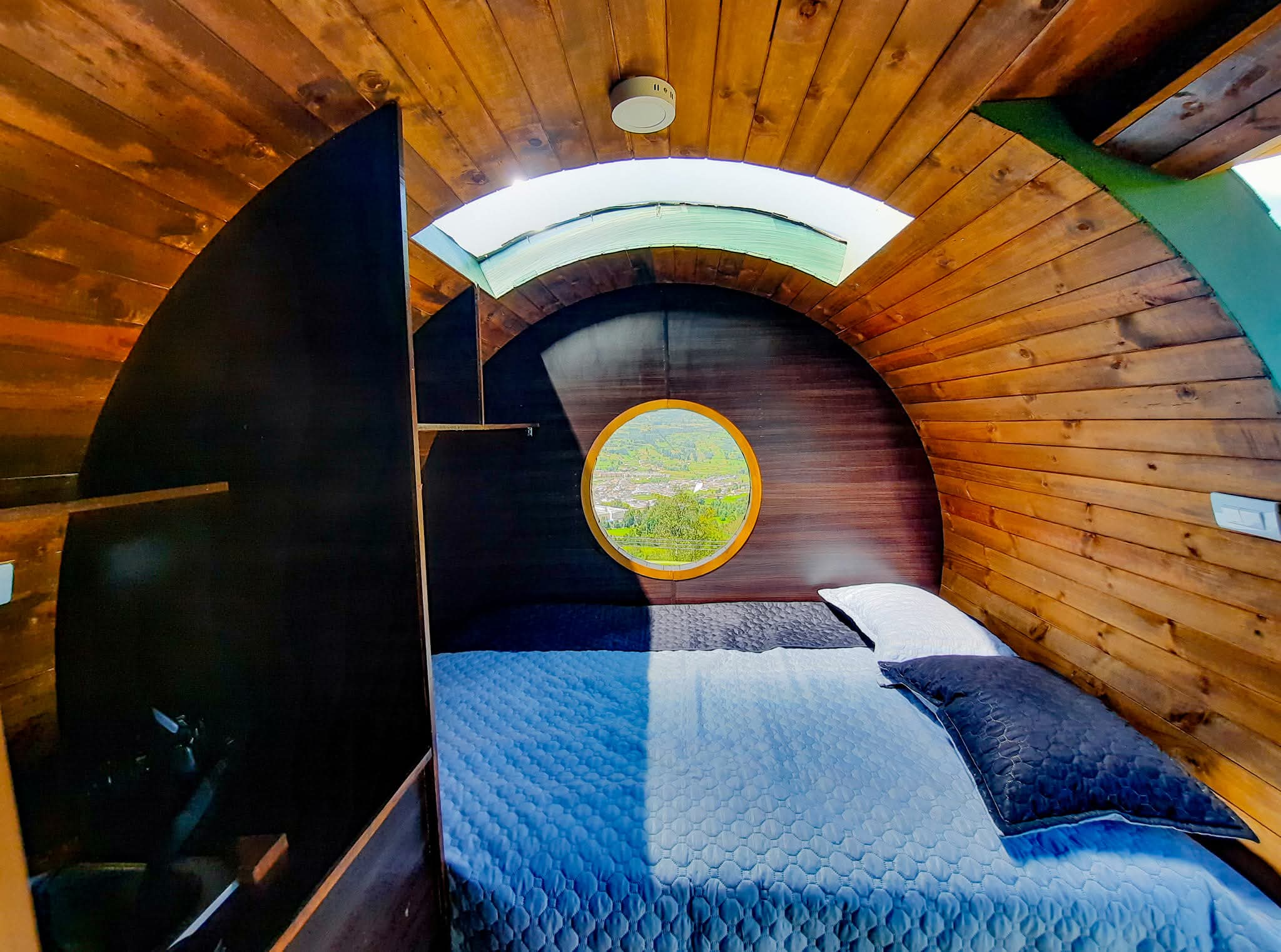 Zona de descanso del glamping